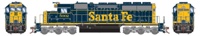 87224 SD40 EMD 5002 of the Santa Fe 