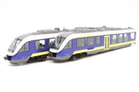 874420 Class BR 648 'LINT' 2-car railcar of the DN in Eurobahn livery