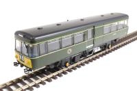 Park Royal Railbus M79972 in BR green with small yellow panels