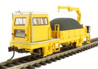 87902 Ballast Vehicle with Crane in yellow (DCC On Board)