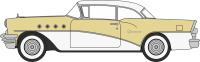 87BC55008 Buick Century 1955 in Condor yellow and Dover white