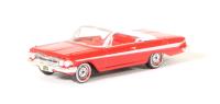 87CI61002 Chevrolet Impala 1961 Convertible Roman Red/White
