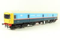 Class 128 parcels DMU 55993 in BR red star parcels two-tone blue