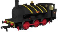Hunslet 16" 0-6-0ST 1983 'Clement' in NCB Brodsworth Colliery black with yellow stripes - Digital Sound Fitted