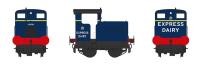 Ruston 48DS shunter in Express Dairy blue with open cab - unnumbered