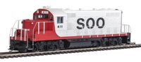 910-10428 GP9 EMD Phase II 411 of the Soo Line with chopped nose