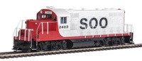 910-10429 GP9 EMD Phase II 2403 of the Soo Line with chopped nose