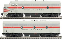 910-19909 F7 A/B EMD set 167A & 167B of the Chicago Burlington and Quincy - digital sound fitted