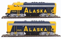 910-19926 F7 A/B EMD set 1524 & 1525 of the Alaska - digital sound fitted