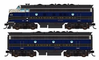 910-19964 F7 A/B EMD set 4510 & 5476 of the Baltimore and Ohio 
