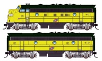 910-19968 F7 A/B EMD set 401 & 410 of the Chicago and North Western - digital sound fitted