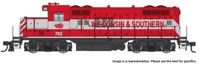 910-20412 GP9 EMD Phase II 753 of the Wisconsin and Southern - chopped nose - digital sound fitted