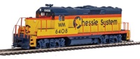 910-20416 GP9 EMD Phase II 6408 of the Chessie System - chopped nose - digital sound fitted