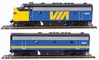 910-9931 F7A/B EMD 1406 & 1963 of the VIA 
