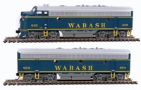 910-9933 F7A/B EMD set 635 & 604 of the Wabash 