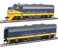 920-40912 F7 A-B EMD set 7042 & 7521 of the Chesapeake and Ohio - digital sound fitted