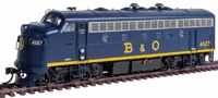 920-40928 F7A EMD 4545 of the Baltimore and Ohio - digital sound fitted