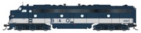 920-42908 E8 A/A EMD 1462 & 1466 of the Baltimore and Ohio - digital sound fitted