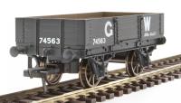 GWR Dia. O21 Open wagon 74563 in GWR grey with large letters