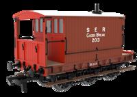 931016 SECR 6 Wheel Brake Van - No. 2013 - SER Brown