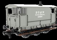 931018 SECR 6 Wheel Brake Van - No. 12064 - SE&CR Wainwright Light Grey
