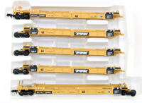 932-8110 Thrall 5-Unit articulated container car of the TTX Company - yellow 72821