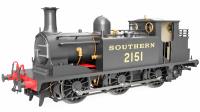 Class E1 0-6-0T 2151 in Southern black