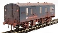 Mk1 CCT covered carriage truck W94476 in BR blue with "Express Parcels" branding - weathered