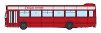 Leyland National Mk1 in Midland Red South NBC red with white roof stripe - NOE 551R - suspended from production