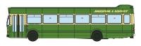 Leyland National Mk1 in Maidstone & District green & cream - SKR 556R - suspended from production