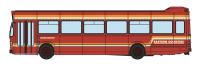 Leyland National Mk1 in Eastern Counties red with stripes - XNG 763S - suspended from production