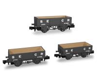 5 plank open wagons diag D1349 in SECR livery - pack of three