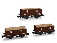 7 plank open wagons diag D1355 in SR livery (pre-1936) - pack of three