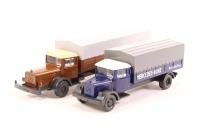 9430222 Pack of Two Mercedes LKW Trucks (L10000 & L2500)