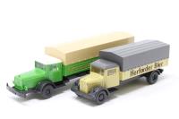 9430426 Pack of 2 x Mercedes LKW Delivery Trucks