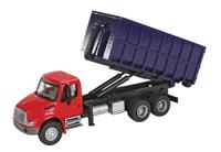 949-11630 4300 Dual-Axle Dumpster Carrier Truck, Red/Blue