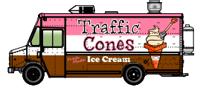 949-12108 Morgan Olson Route Star Food Truck, Traffic Cones Ice Cream
