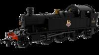 951111 GWR 45xx No.4566 BR Early Crest Plain Black (Large Crest - as Preserved)