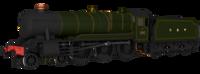 954001 GWR County No.1001 G W Lined Green Steam Locomotive