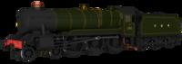 954501 GWR County No.1001 G W Lined Green Steam Locomotive - DCC Sound