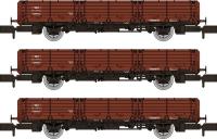 OAA 45t open wagons in BR bauxite - pack of 3 - 100016, 100026 & 100013