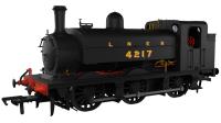 Class J52/2 0-6-0ST 4217 in LNER plain black with shaded lettering