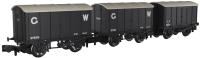 GWR 'Iron Mink' vans in GWR Inter-War grey - Pack of 3 (37979, 57917 & 69627)