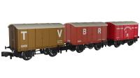 "Not Quite Mink" Vans Welsh Railways Pack in Taff Vale brown, Barry Railway red & Cambrian Railways red - Pack of 3 (5352, 1343 & 139)
