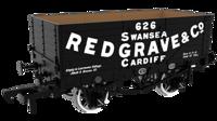 967258 7 Plank 1907 Railway Clearing House Private Owner Open Wagon Redgrave & Co. No.626