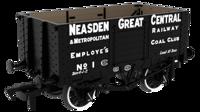 967815 RCH 1907 Spec Open Wagon Neasden Great Central & Metropolitan No. 1 7-plank wagon with side doors