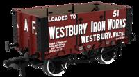 967818 RCH 1907 Spec Open Wagon Westbury Iron Works No. 51 7-plank wagon with side doors