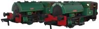 Port of Par Bagnall 0-4-0ST Special Presentation Box Twin Pack - 'Judy' & 'Alfred' in lined dark green