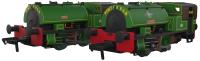 Port of Par Bagnall 0-4-0ST Special Presentation Box Twin Pack - 'Judy' & 'Alfred' in lined light green (as preserved)