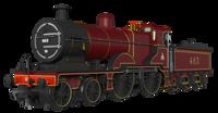 974502 Midland Railway 483 Class 4-4-0 Crimson No.483 Steam Locomotive - DCC Sound